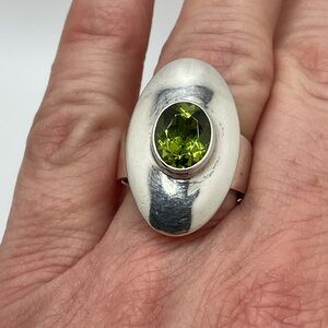Sterling & Tourmaline Ring